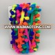 hot sale cheap bulk rainbow pompom ball trim pom pom fringe